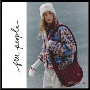 Free People Quilted Carryall Mini Sling Bag - Baby Quilted Carryall Mahogany